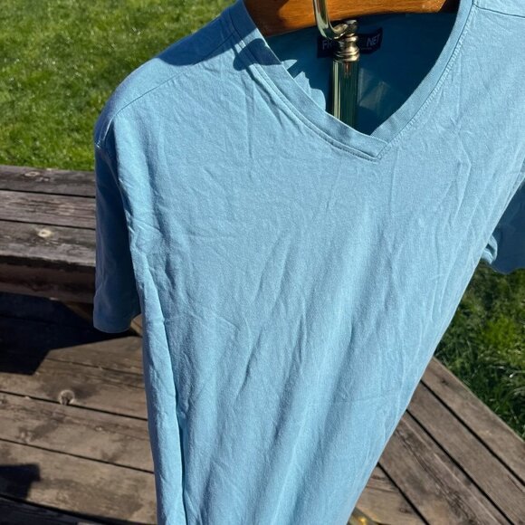 FREE PLANET ~ Blue Men's Organic Cotton Tee Size Large - Picture 2 of 4